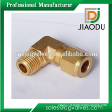 JD-1925 Latão Macho Rosca Compressão Elbow Joint